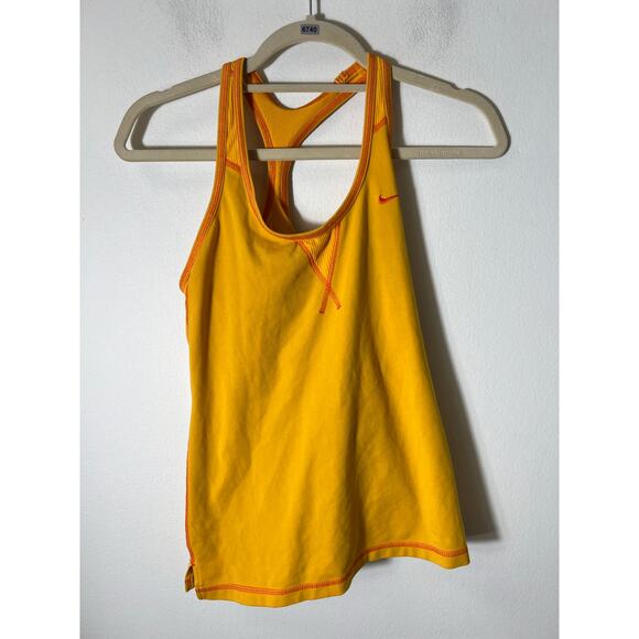 Nike FitDry Runing Tank Yellow, Sz small - Picture 1 of 3